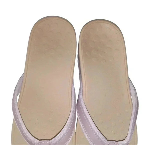 Vionic Women's 380 High Tide sz 9 Purple  Beige Flip Flop Sandals - Picture 8 of 15